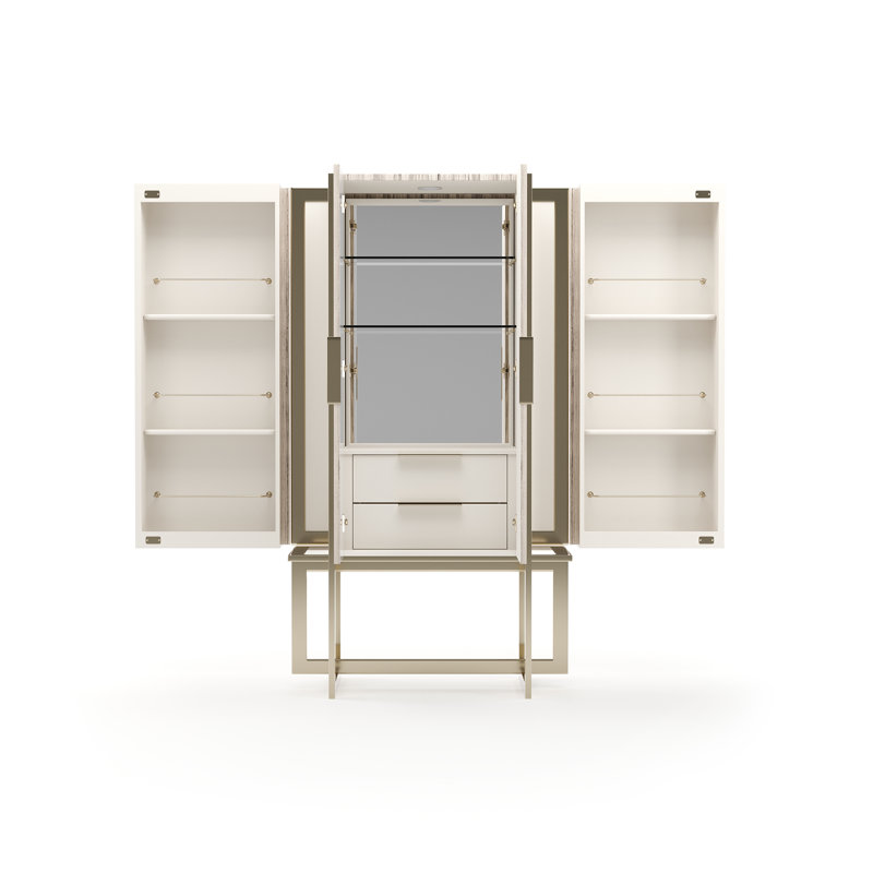 Caracole Stone Bar Cabinet