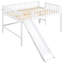 Lit mezzanine blanc avec espace et glissade polyvalente - choix de chambre double-1679765081-1679765080