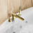 2 Handle Deck Waterfall Faucet with Diverter-81987389