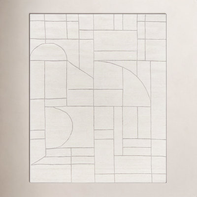 Lorette Hand-Tufted Geometric Rug