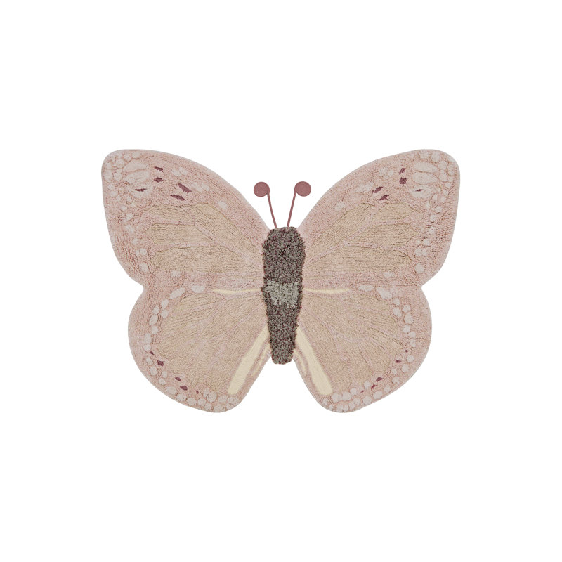 Washable Animal Cotton Rug Baby Butterfly