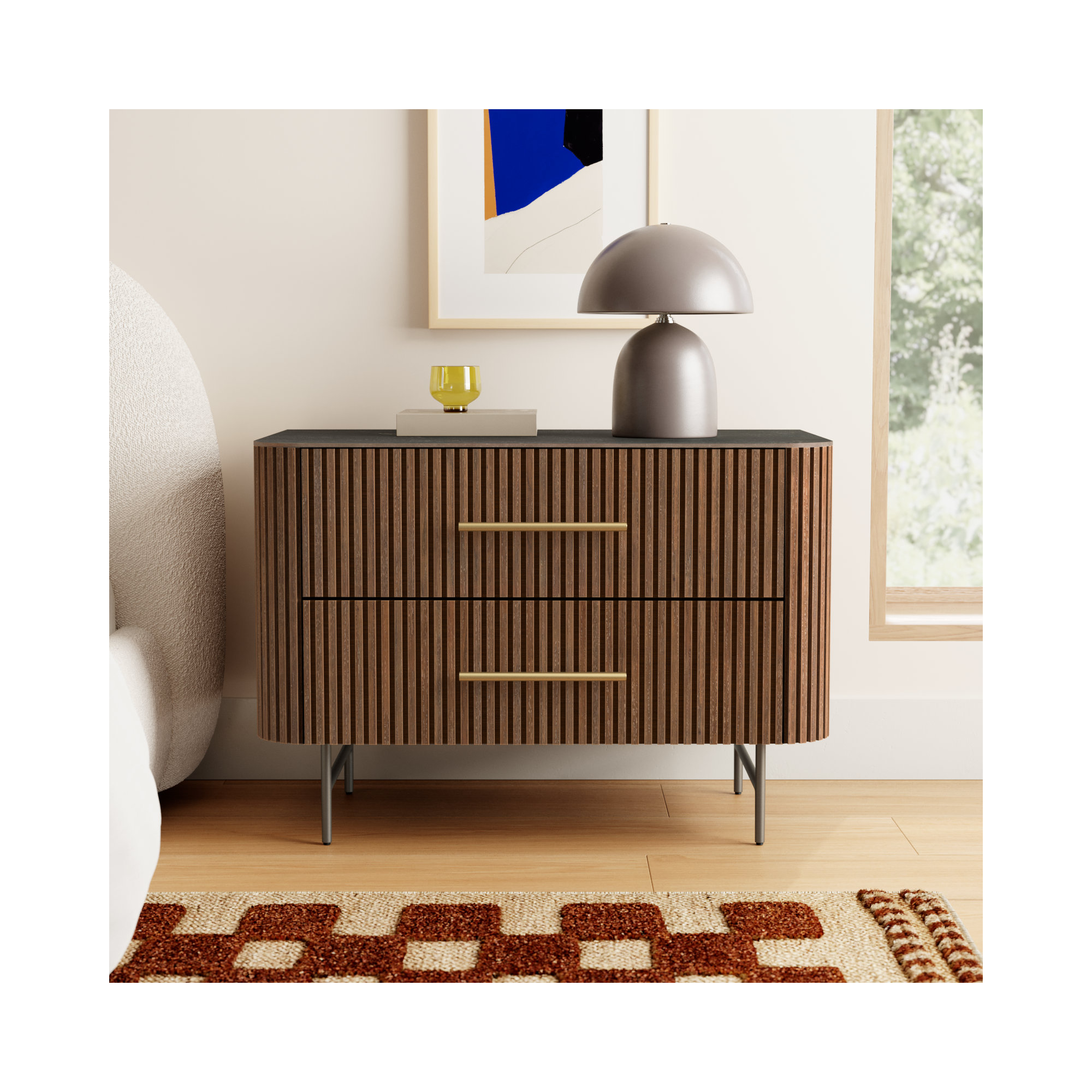 Westlake 2 - Drawer Nightstand, Brown
