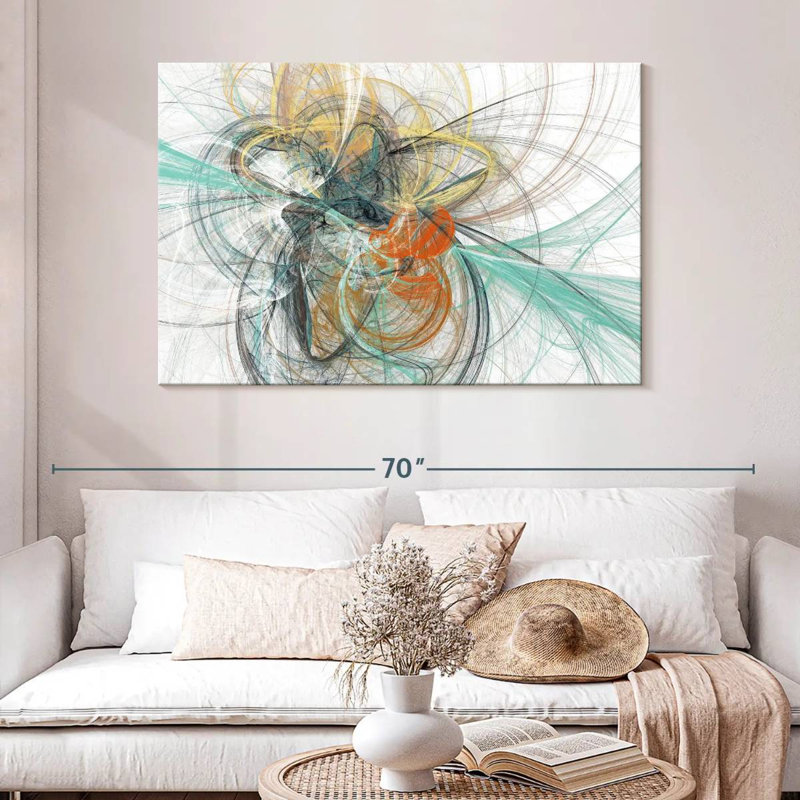 Avery Abstract String, 32" H x 48" W