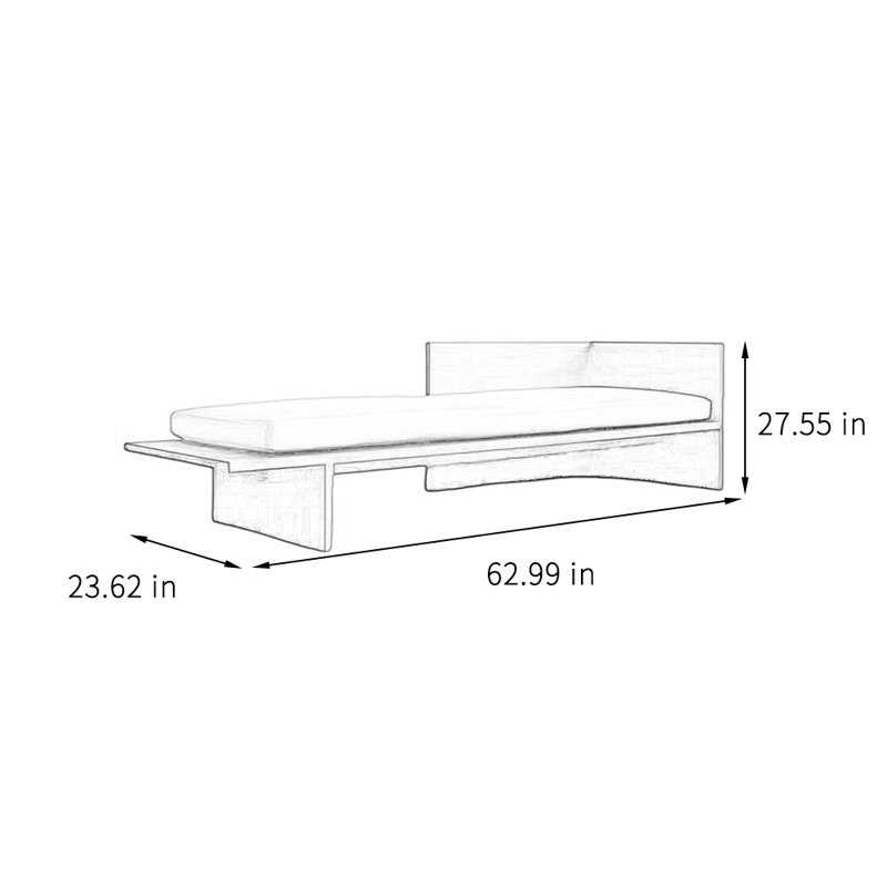 Minimalist Retro Chaise Lounge for Home Leisure