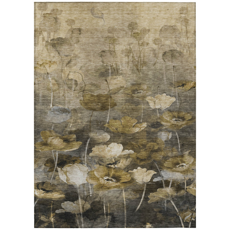 Khiri Floral Indoor / Outdoor Rug, Rectangle 10' x 14'