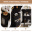 Buffet avec rangement, armoire buffet avec portes coulissantes en verre cannelé et tiroirs