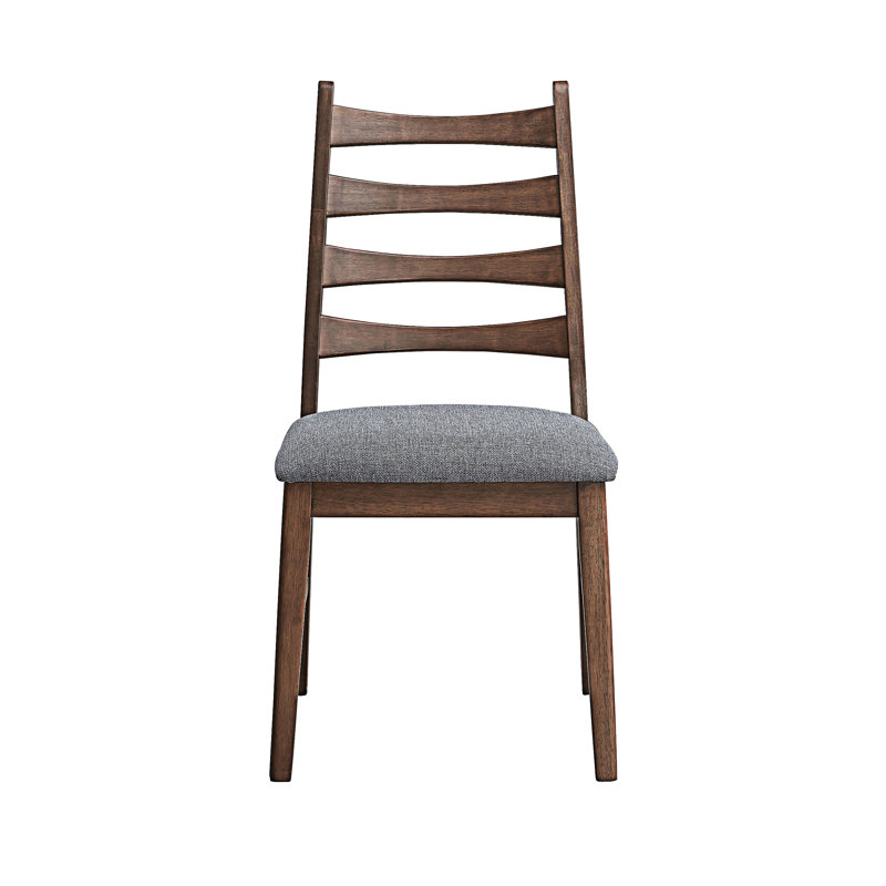 Ensemble de 2 chaises d'appoint en bois, Gris foncé