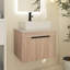 Meuble-lavabo simple 23,62 po avec plateau en céramique Aoibhne