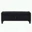 Banc en lin capitonné avec rangement-287841076