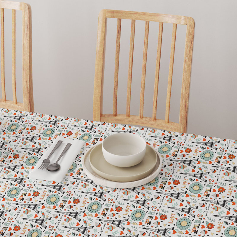 Round Cotton Twill Tablecloth