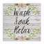 «Floral Wash Soak Relax Floral», reproduction d'art textuel sur toile-1332826479-1332826387