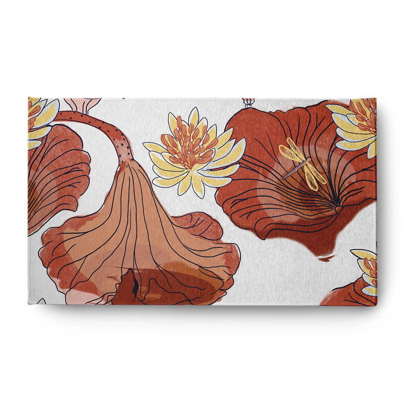 Casidy Chenille Floral Indoor Rug, Rectangle 3' x 5'