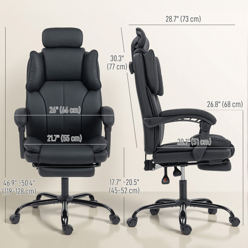 Chaise de bureau, fauteuil de bureau inclinable en tissu adapté aux animaux de compagnie, noir, Noir