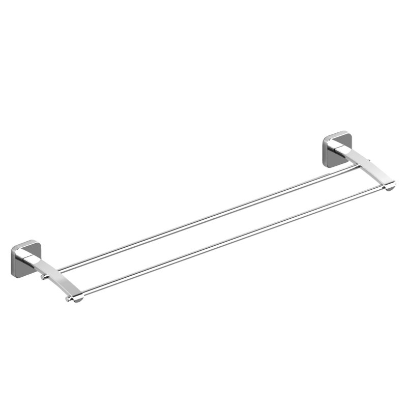 Double barre à serviettes Salomé ™ 24 po, Chrome