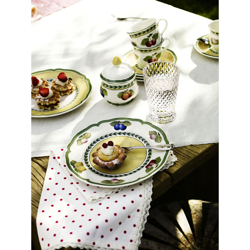 Villeroy & Boch French Garden 6.75 oz. Fleur Sugar Bowl with Lid
