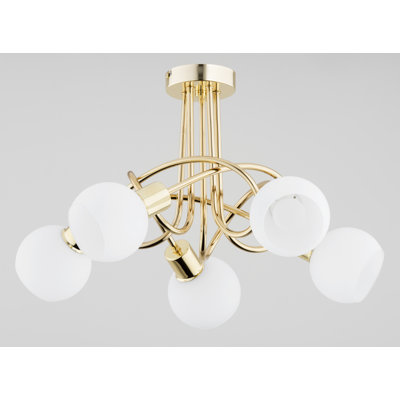 Bakasura Glass Semi Flush Mount
