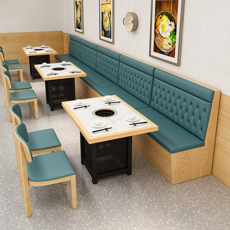 Banc de restaurant moderne simple avec banc de rangement