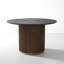 47.25-Inch Round Pedestal Dining Table with Sturdy Base and Warm Walnut Finish for Casual Dining Spaces-174038351