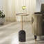 Tanyarose Metal And Marble Drink Table-1998467457