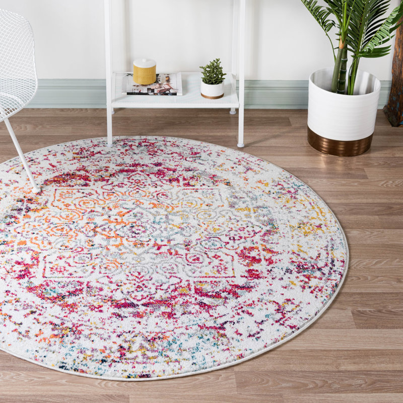 Lucile Oriental Indoor Rug, Round 5'1"