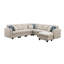Canapé modulaire réversible avec repose-pieds Frank-2119210402