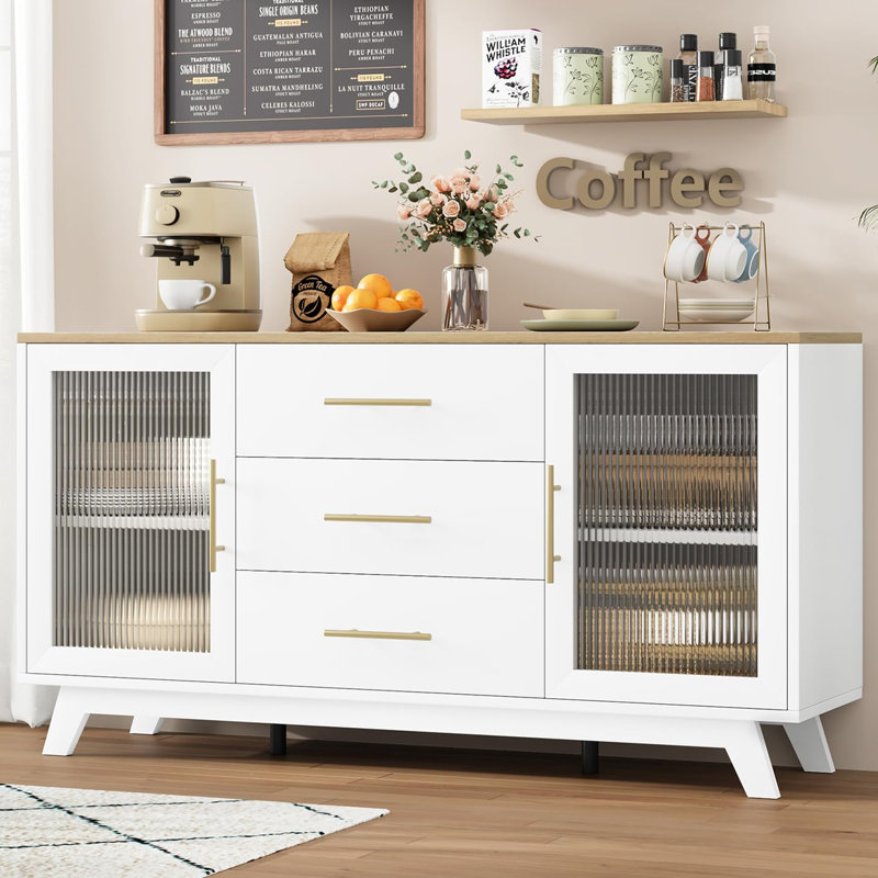 Armoire de bar Coffer, Ivoire ivoire