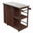 Outdoor Kitchen Island Fir Wood Prep Station Lockable Kitchen Cart with Stainless Top, Ample Storage Space-128765674