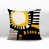 Yellow/Black/Off-White Abstract