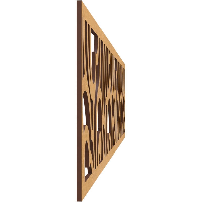 Moulure de panneau Springfield, H 10 po x l 46,75 po x P 0,25 po, Bois aggloméré brut