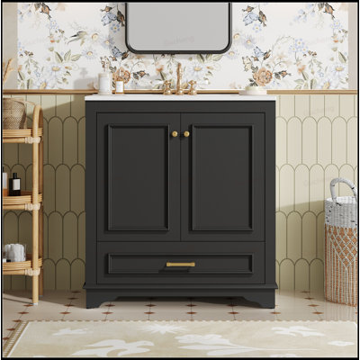 Meuble-lavabo 30 po avec lavabo en céramique