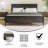 Ajanique Solid Wood Platform Bed Frame with Headboard and Footboard-2055202600-2055202601