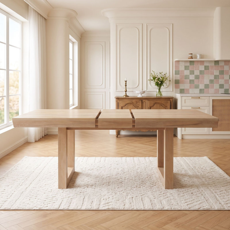 Ensemble de salle à manger 7 pièces avec rallonge papillon, table extensible et 6 chaises rembourrées pour salle à manger