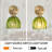 Set Of 2 Vintage Amber Glass Pendant Lights With Antique Brass Finish – Adjustable E26 Hanging Fixtures For Kitchen Island, Bedroom, Or Bar