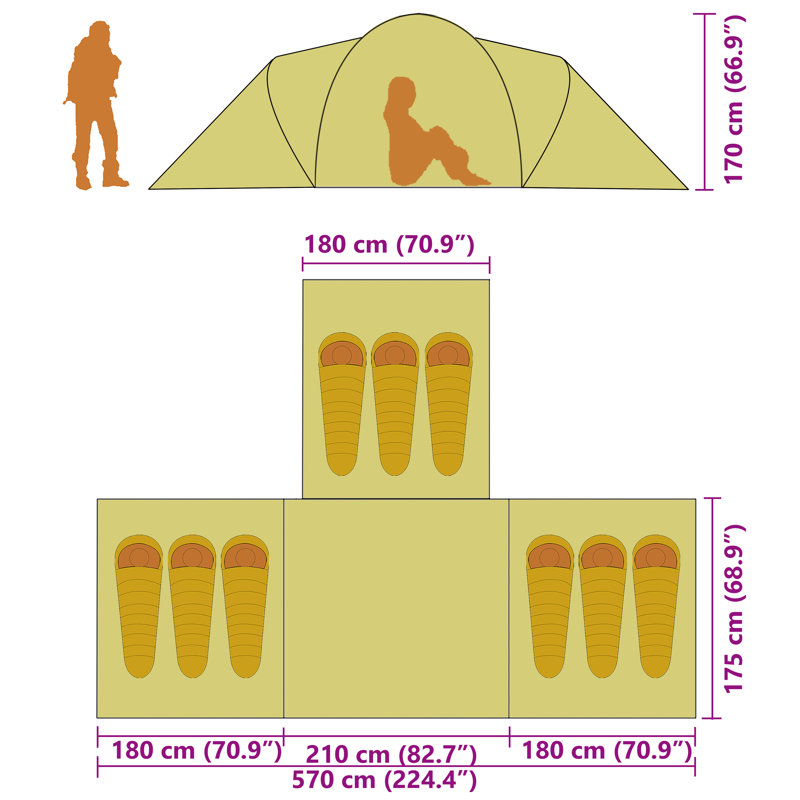 Bernd 9 Person Tent
