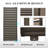 Aluminum Privacy Screen Side Shutter Wall for Pergola Accessories-121511055