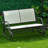 Outsunny 2-Person Outdoor Glider Bench, Patio Double Swing Rocking Chair Loveseat W/Powder Coated Steel Frame For Backyard Garden Porch, Beige-131662358