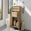 Meuble-lavabo de 30 pouces: portes en rotin tissé à la main, pieds en bois massif et lavabo en résine