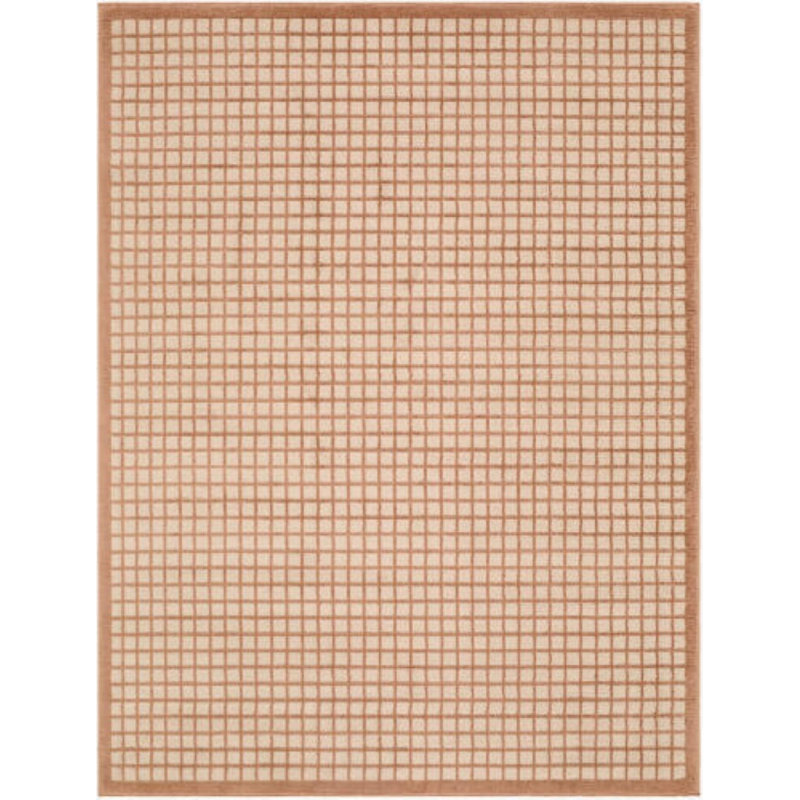 Brugge Machine Woven, Light Brown, Rectangle 7'10" x 10'