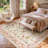 Chinoiserie Vintage Floral Rug Washable Non-slip-385621402-377265327