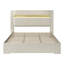 Gilberto 2 Piece Upholstered Faux Fur Bedroom Set-130010011-130010012