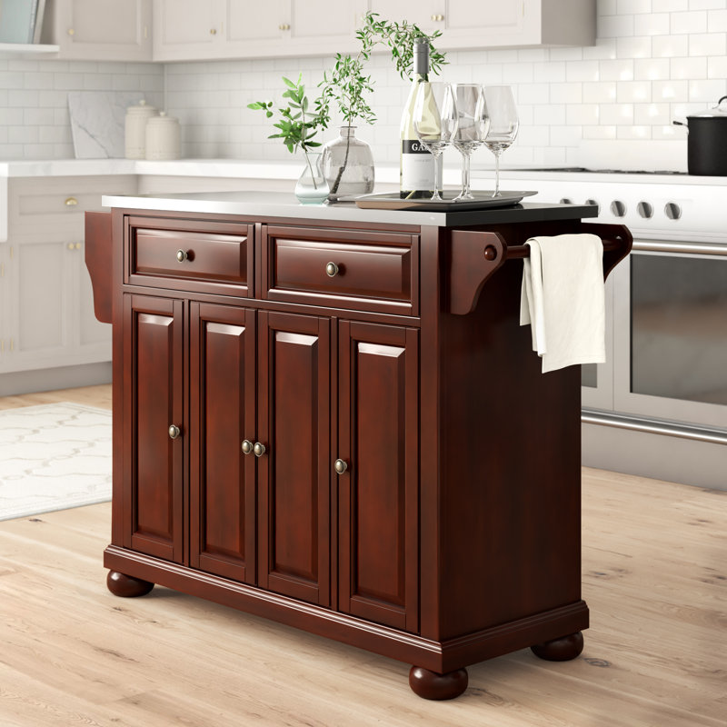Haslingden Kitchen Island, Vintage Mahogany