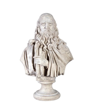 Statue buste Leonardo Da Vinci