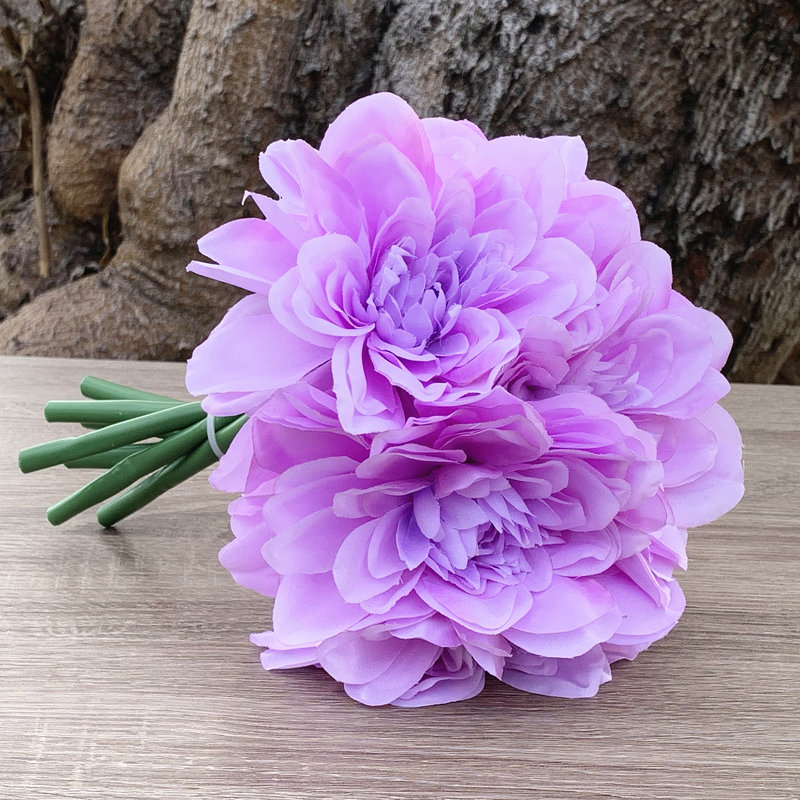Arrangement floral dahlia de bouquet artificiel, Mauve