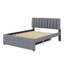 Lit plateforme tapissier avec lit gigogne-1959188370
