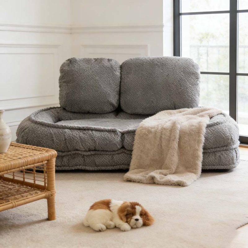 Canapé Lazy, 5 positions réglables, Gris
