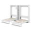 Deux lits escamotables doubles avec armoires et tablettes-756723466