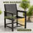 Set of 6 HDPE Outdoor Dining Chairs – Weather-Resistant-1205413554