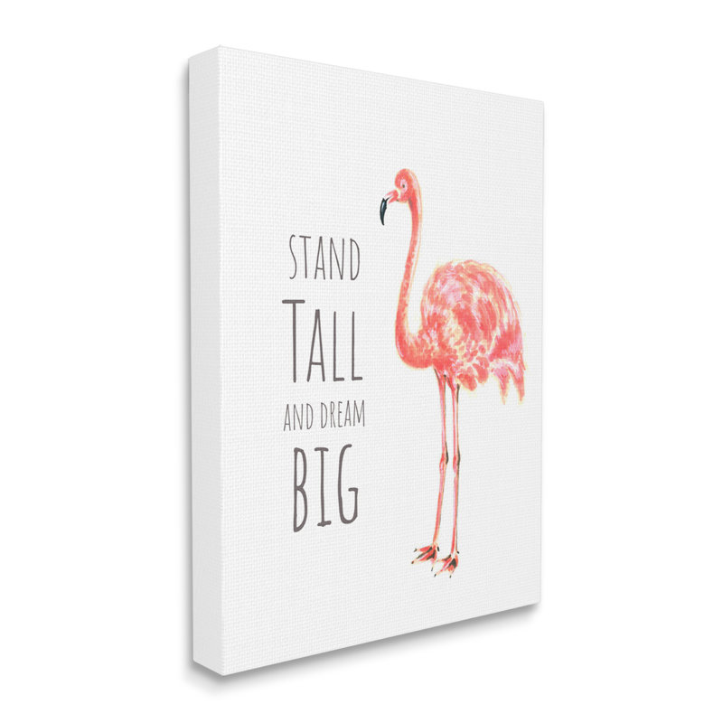 «Stand Tall And Dream Big phrase» par Reesa Qualia - Art textuel, Plaque de bois, H 30 po x l 24 po