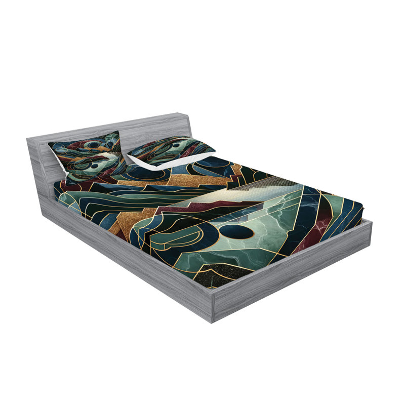 Microfiber Sheet Set, Queen Sheet Set with 2 Pillowcases