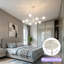 Lustre sphérique spoutnik moderne 8 lumières Glenarm-28707169